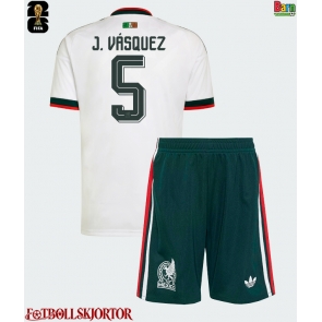 Mexiko Johan Vasquez #5 Borta Kläder Barn VM 2026 Kortärmad (+ Korta byxor)